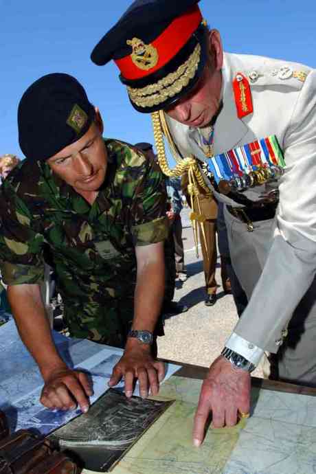 on the right Grand Master of World Freemasonry (UGL) HRH Edward Duke of Kent